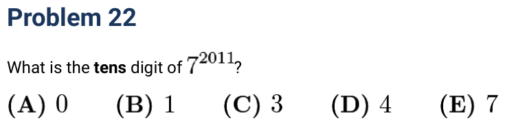 2011 Problem 22